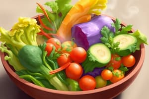 Maximizing Veggie Nutrition Quiz