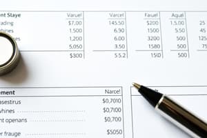 Financial Statements Overview