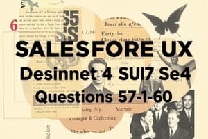 Salesforce UX Designer Quiz Set 4 - Questions 57-60