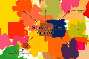 Stakeholderanalyse en Bedrijfsmodellen