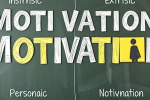 Introduction to Motivation