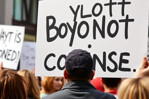 Understanding Boycott Effectiveness