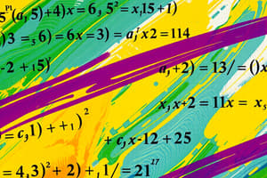 Algebra Class 10 Study Notes