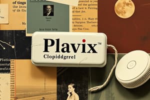 Plavix Drug Flashcards