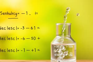 Solubility Rules and Dissolving Process