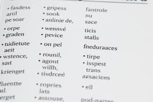 French Adjectives List