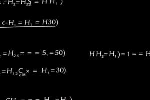 Chemical Equations & Symbols