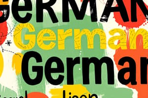 Grundlagen der deutschen Sprache