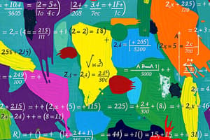 Pre Algebra Formulas Flashcards