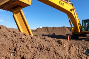 Excavation Safety and Soil Properties Quiz