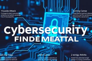 Cybersecurity Fundamentals Week 2 Quiz