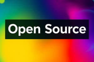 Open-Source Software Characteristics