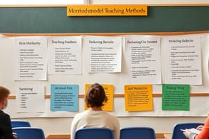 Understanding Level of Teaching (Morrison)