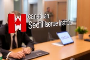 Canadian Securities Institute (CSI)