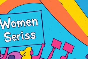 Overview of Women's Rights Movement