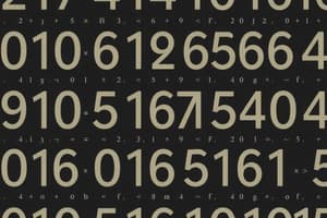 Numeric Patterns in Mathematics