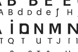 Letter Sequence Analysis Quiz