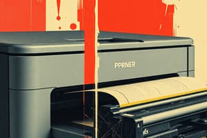 3.7 – Printers: Laser Printer Maintenance