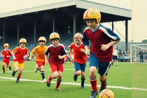 Fußball-Team und Farben