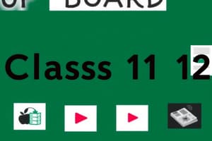 UP Board Classes 11 & 12 Resources