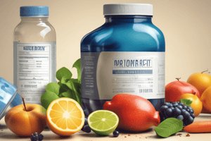 Nutrition Screening and Electrolyte Balance