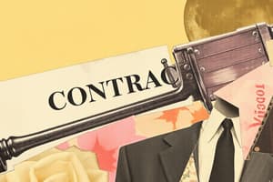 Contracts Overview and Formation