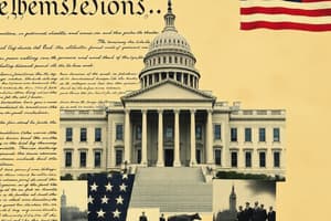 U.S. Constitution Overview Quiz