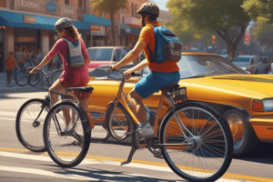 Pedestrian Safety and Bicycle Laws Quiz