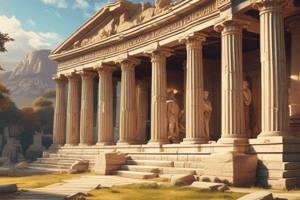 Ancient History Quiz: Greek and Roman Civilization