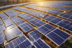 Solar Cells and Photodiodes