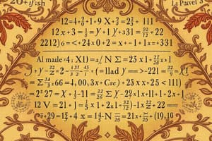 Algebra Concepts and Applications