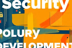 Information Security Policy Development