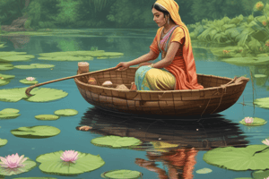 Harvesting Water Lily Seeds in Bihar, India