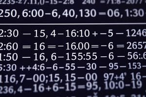 Arithmetic Sequence Formulas