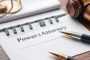 Notary Public: Power of Attorney Journal Entry