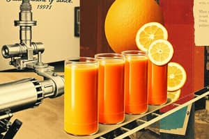 Juice Processing Techniques Quiz