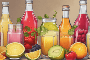 Fruit Juices and Syrups