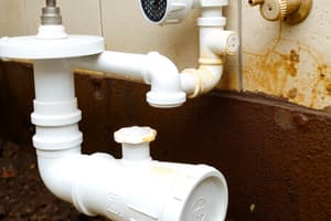 Plumbing Waste Pipes and House Sewer Systems