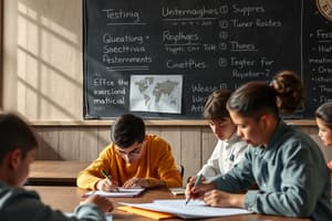 Geschiedenis van Testing - Vroege Vormen