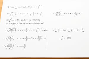 Calculus: Integral Calculus