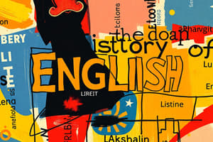 Origin and Evolution of the English Language