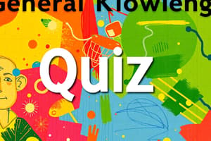 General Knowledge Quiz