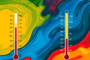 Temperature Concepts and Conversion Quiz