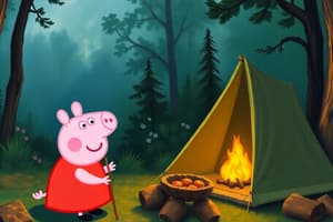 Acampar con Peppa Pig