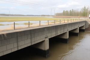 Flood Control Strategies Quiz