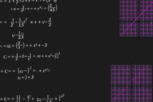 Common Core Algebra I Unit Test