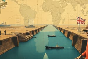 Colonial Expansion and the Suez Canal