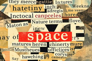 Word Jumble Quiz: Space and Nature