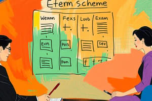 First Stage Examination Scheme Overview