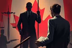 Canadian Criminal Law: Chapter 10 Study Notes